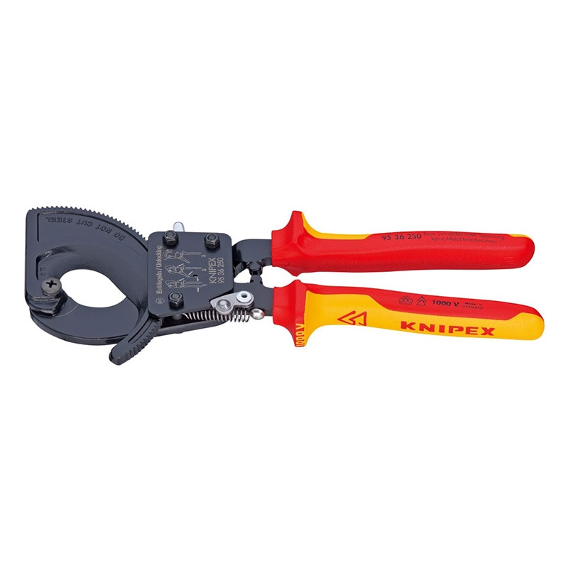 KNIPEX(クニペックス) ケーブルカッター (ラチェット式) 1000V  9536-250|KNIPEX|工具