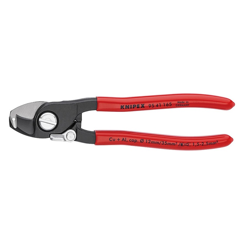 KNIPEX(クニペックス) ばね付 ストリップ付ケーブルカッター  9541-165|KNIPEX|工具