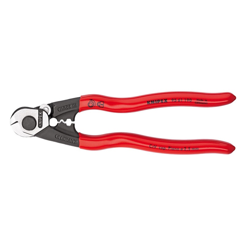 KNIPEX(クニペックス) ワイヤーロープカッター (台紙付き)  9561-190|KNIPEX|工具