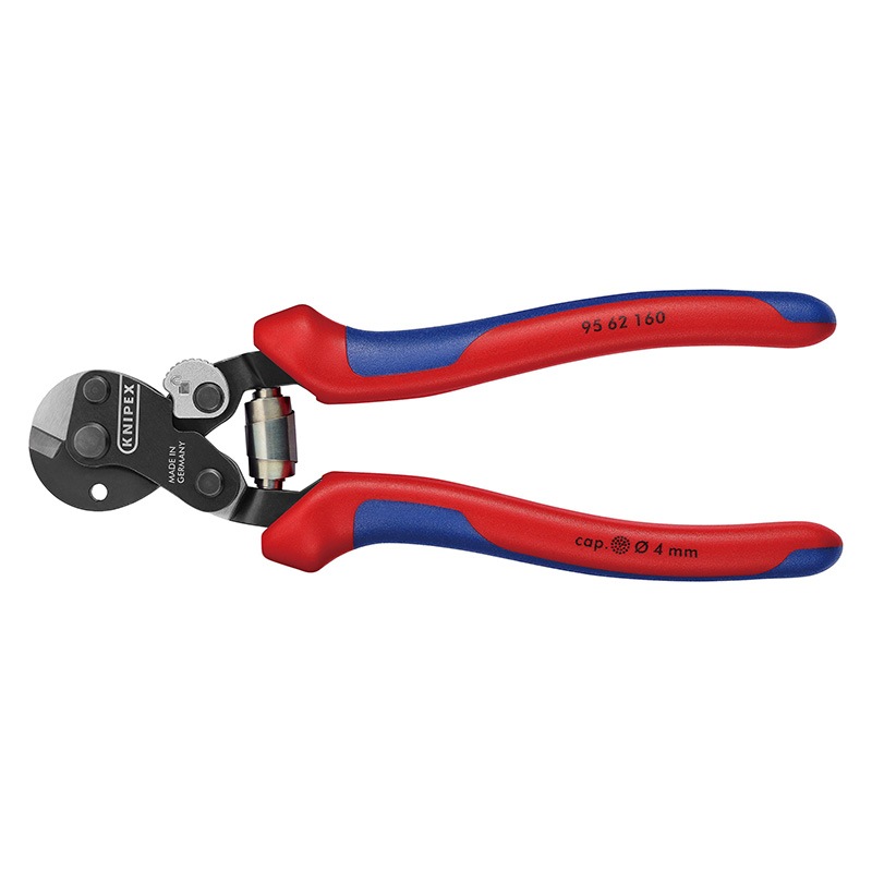 KNIPEX(クニペックス) ワイヤーロープカッター (台紙付き)  9562-160SB|KNIPEX|工具