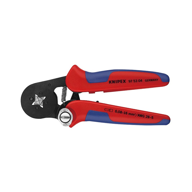 KNIPEX(クニペックス) ワイヤーエンドスリーブ圧着ペンチ (台紙付き)  9753-04|KNIPEX|工具