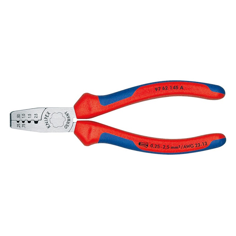 KNIPEX(クニペックス) エンドスリーブ用圧着ペンチ  9762-145A|KNIPEX|工具