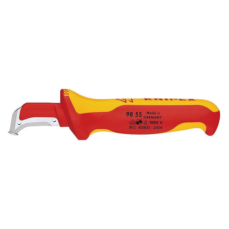 KNIPEX(クニペックス) 絶縁ケーブルナイフ 1000V (台紙付き)  9855|KNIPEX|工具
