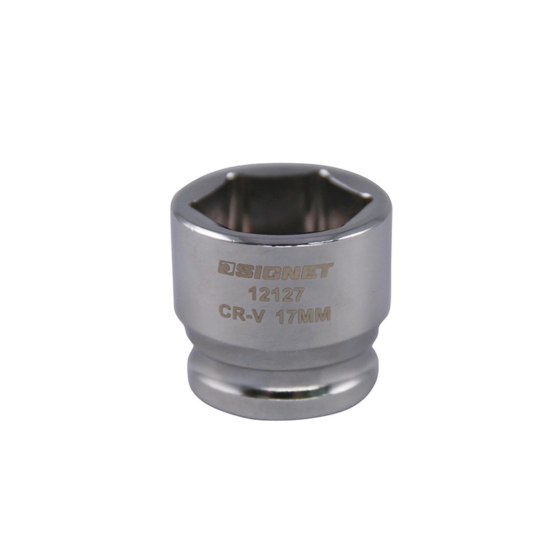 SIGNET(シグネット) 3/8DR 3/8 SQ 17mm ショートソケット (6角)  12127|SIGNET|工具