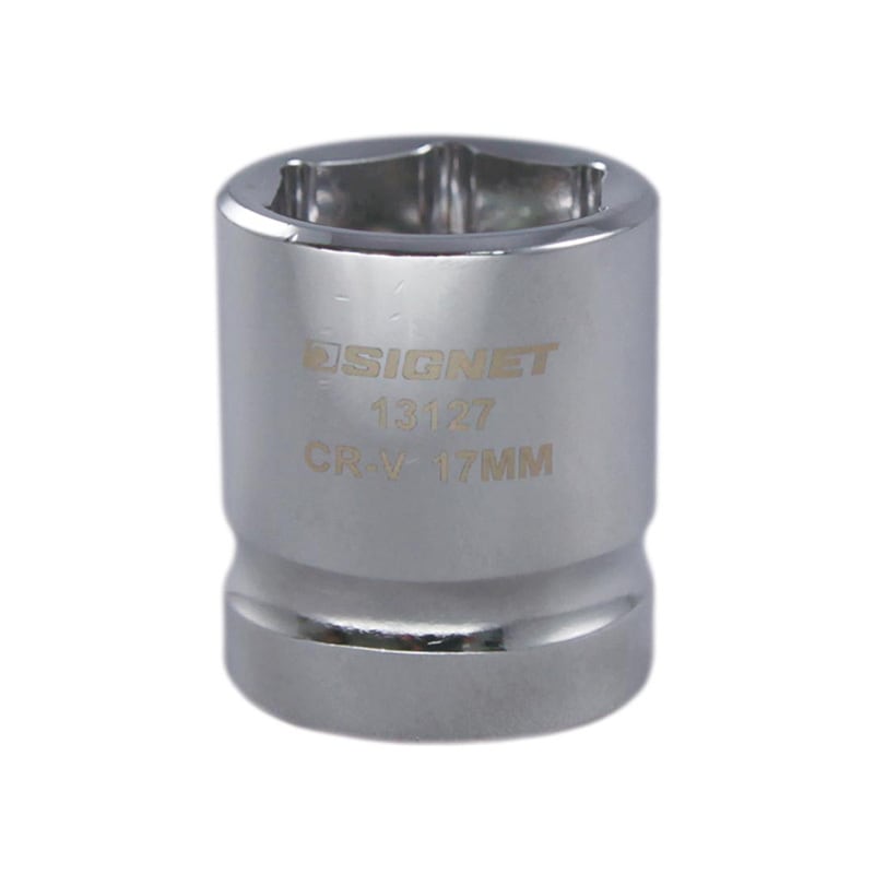 SIGNET(シグネット) 1/2DR 2/1 SQ 17mm ショートソケット (6角)  13127|SIGNET|工具