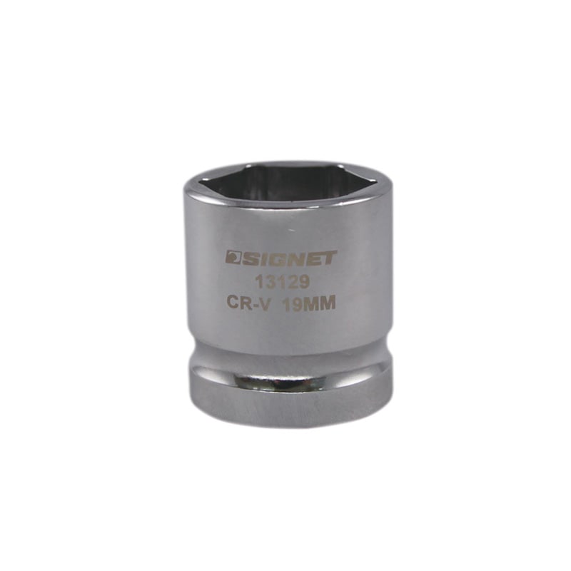 SIGNET(シグネット) 1/2DR 2/1 SQ 19mm ショートソケット (6角)  13129|SIGNET|工具
