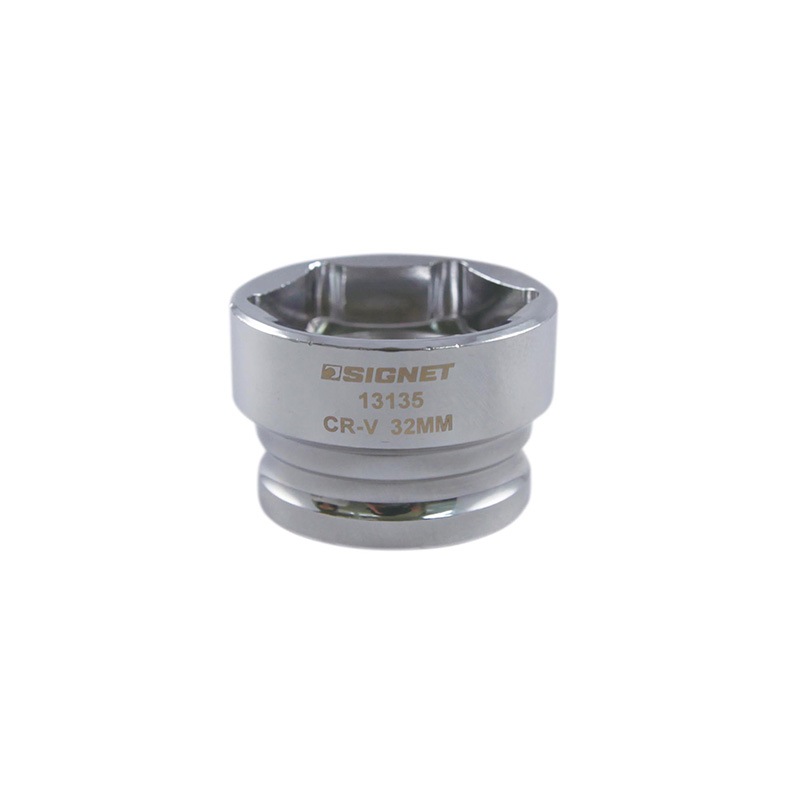 SIGNET(シグネット) 1/2DR 2/1 SQ 32mm ショートソケット (6角)  13135|SIGNET|工具