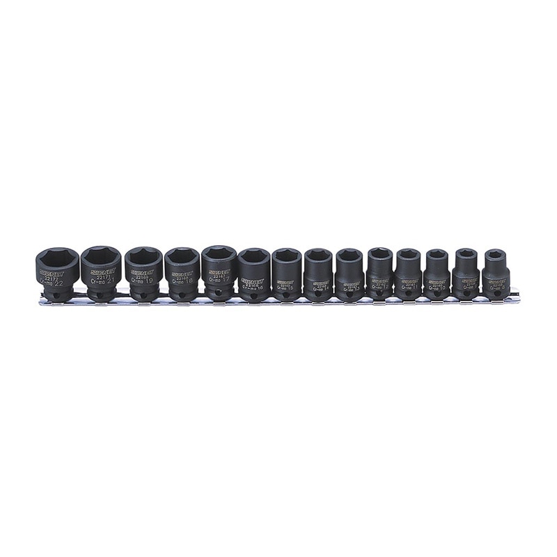 SIGNET(シグネット) 3/8DR 3/8 SQ 14PC インパクト ソケットセット (8-22mm)  22196|SIGNET|工具
