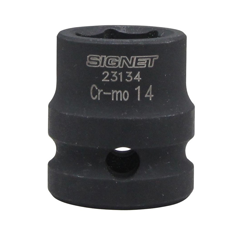 SIGNET(シグネット) 1/2DR 1/2 SQ インパクト用ショートソケット 14mm  23134|SIGNET|工具