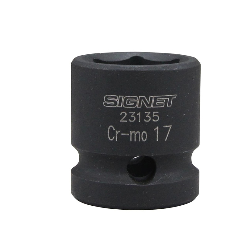SIGNET(シグネット) 1/2DR 1/2 SQ  インパクト用ショートソケット 17mm  23135|SIGNET|工具