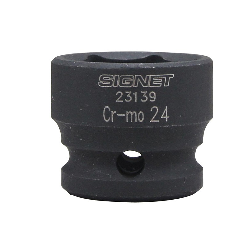 SIGNET(シグネット) 1/2DR 1/2 SQ インパクト用ショートソケット 24mm  23139|SIGNET|工具
