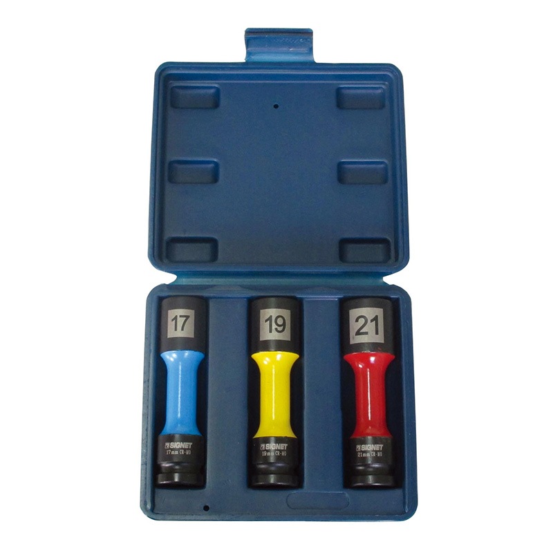 SIGNET(シグネット) 1/2DR 1/2 SQ 3PCホイルナット用薄肉インパクトソケットセット  23395|SIGNET|工具