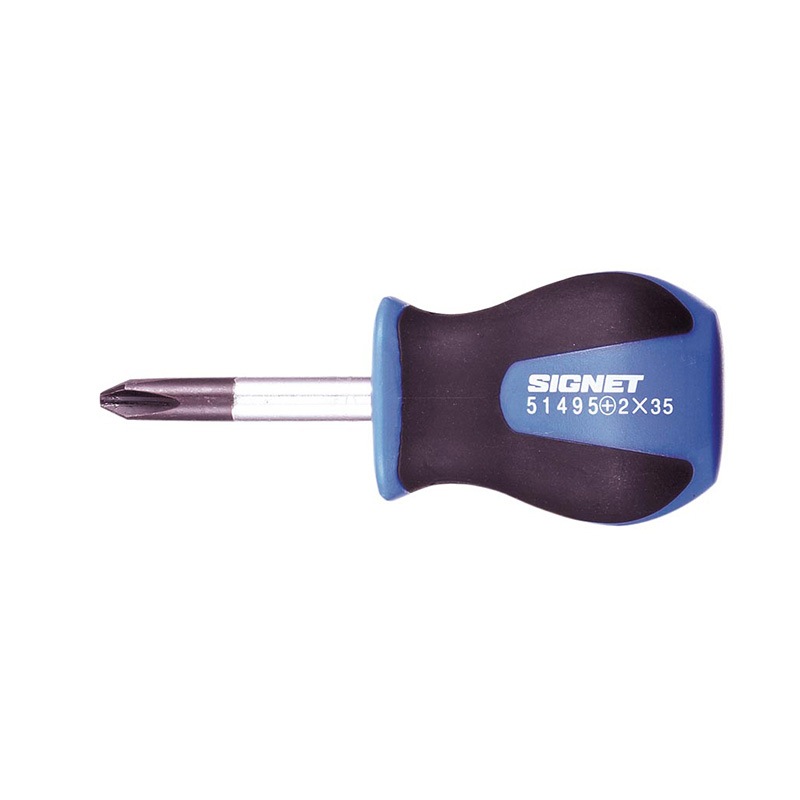 SIGNET(シグネット) (+)#2X35 スタビー ソフトグリップドライバー  51495|SIGNET|工具