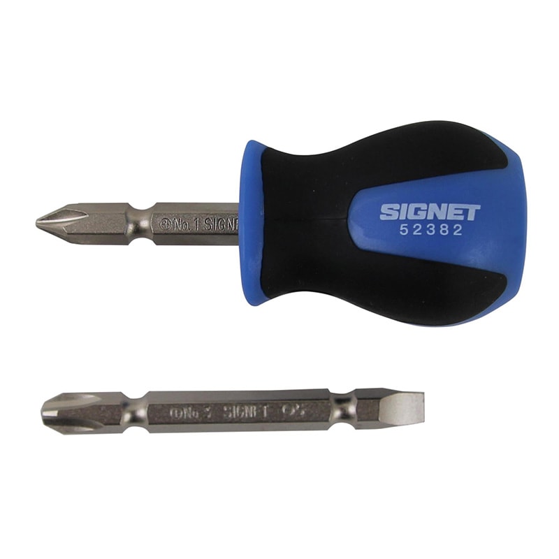SIGNET(シグネット) スタビー ソフトグリップドライバーセット 差替式  52382|SIGNET|工具