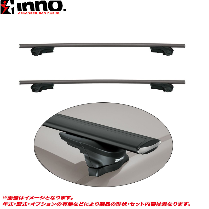 ベースキャリア車種別セット ヴェゼル RV5〜6系 R6.4〜 ルーフレール付  INNO INFR + INB127BK