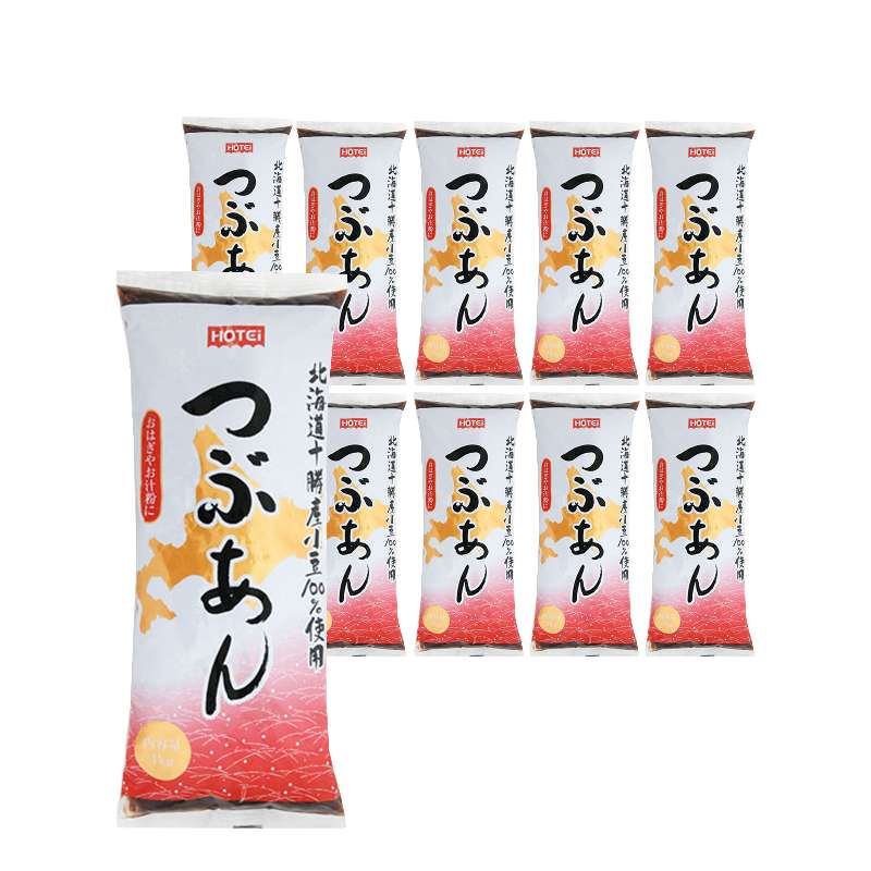北海道産小豆100%使用 つぶあん R1kg 10袋入(ポイント10%)