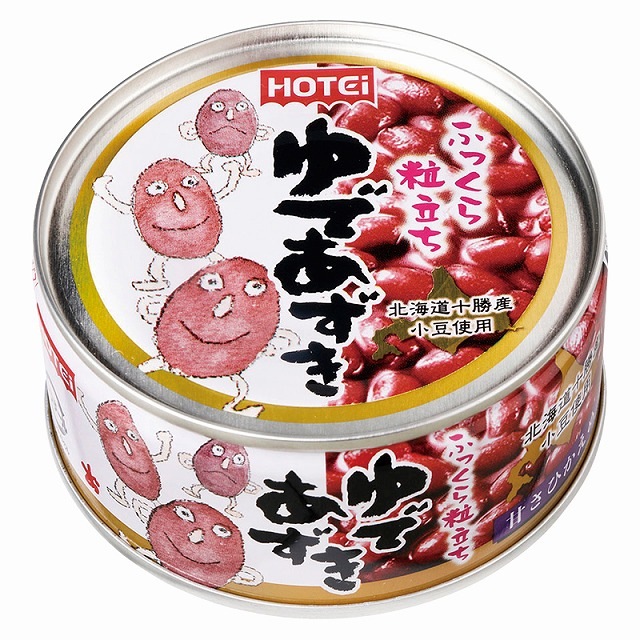 ふっくら粒立ち　ゆであずき 北海道産 6缶入