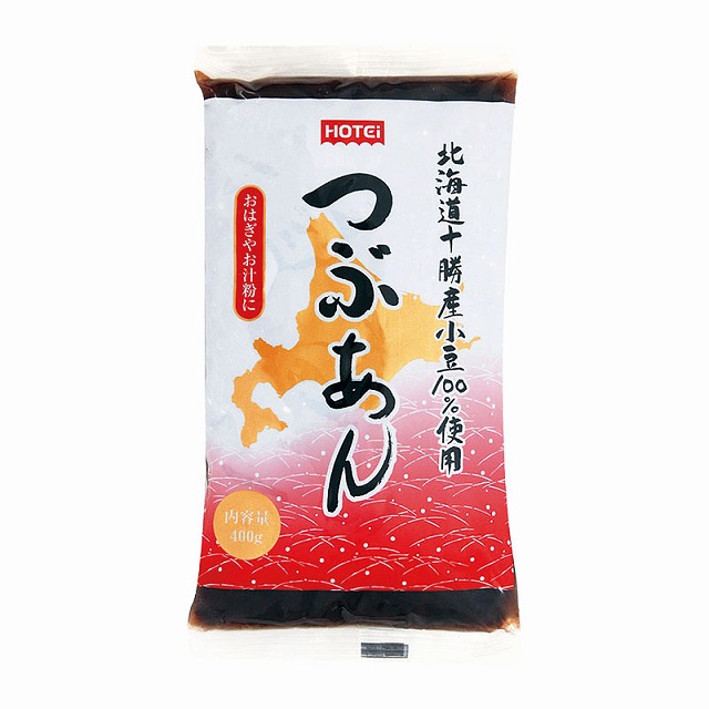 北海道産小豆100%使用つぶあんR400g4袋入(ポイント10%)