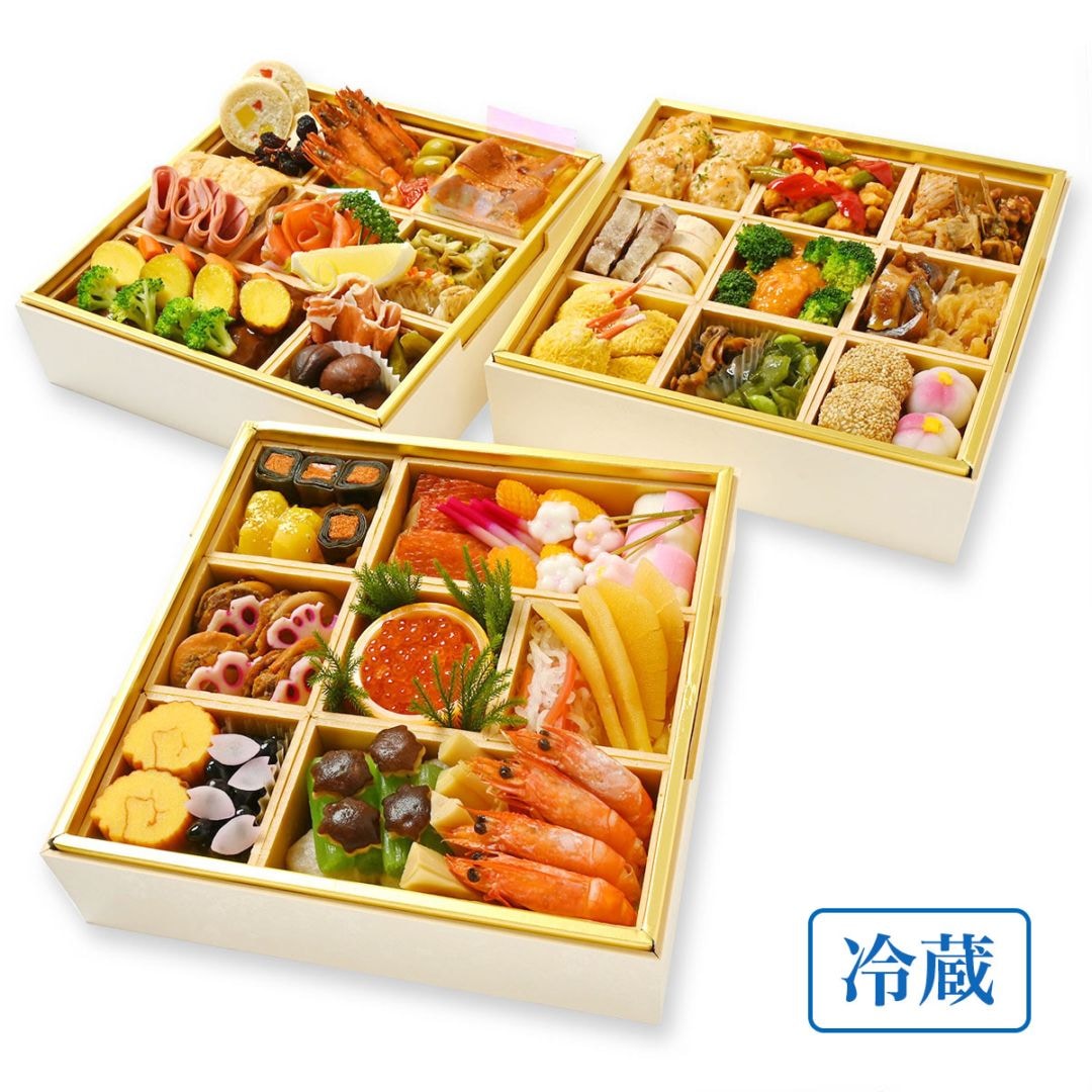 【配達】おせち大三段重(4名様盛り) 