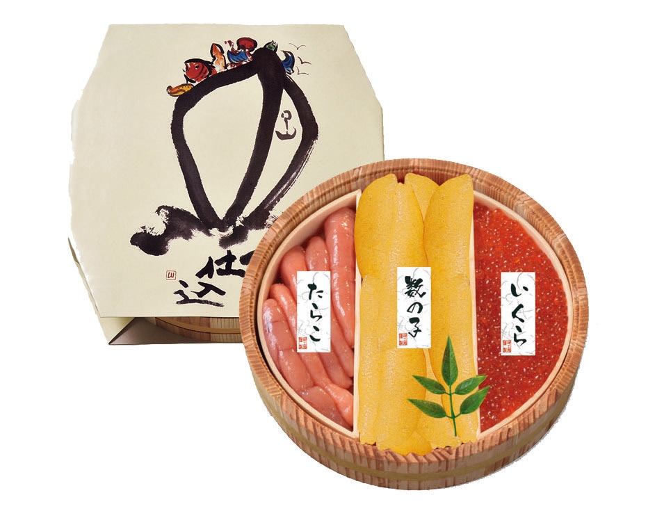 北の魚卵木樽詰 3点セット KSG-21 *送料込