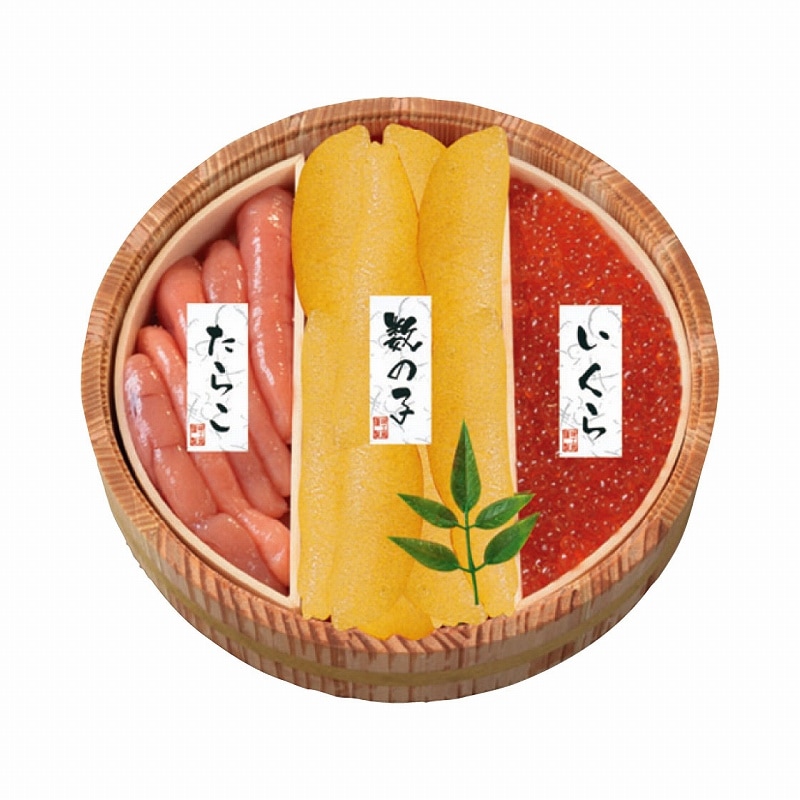 北の魚卵木樽詰 3点セット KSG-21 *送料込
