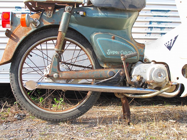 HOTLAP スーパーカブ50cc/90cc用（ｷｬﾌﾞ車） レイクパイプ ダウンタイプ