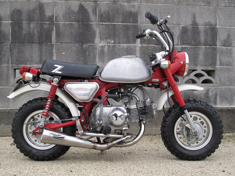 HOTLAP モンキー キャブレター車用 メガホンマフラー トグロエキパイ