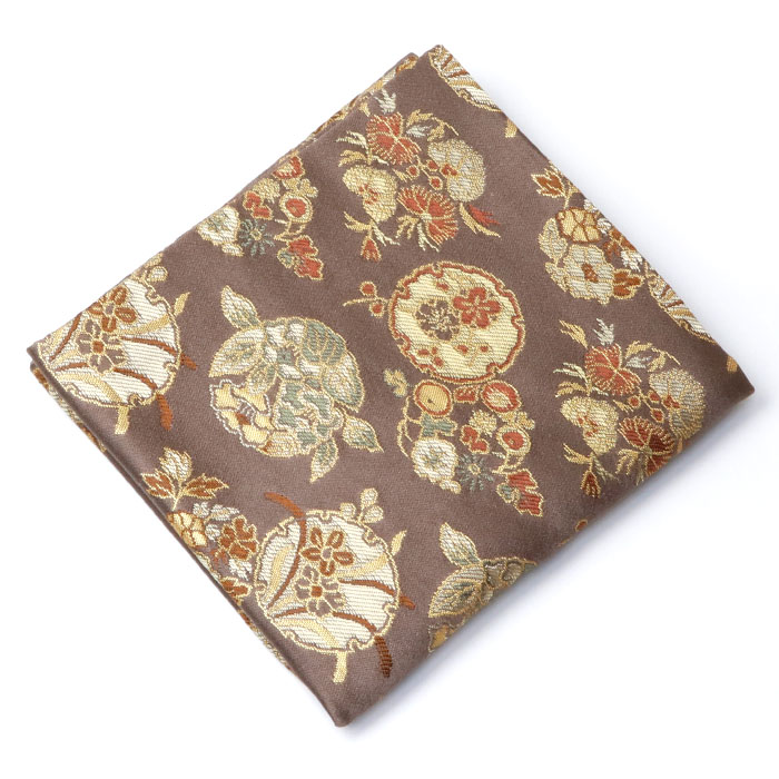茶道具 出帛紗】 出帛紗 井伊家伝来裂 雪輪に草花文 中川政七商店 謹製