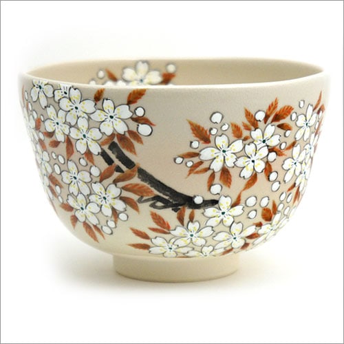 若冲写 桜茶碗 山岡善昇作 | 山岡善昇作 若冲 十二ヶ月の抹茶碗