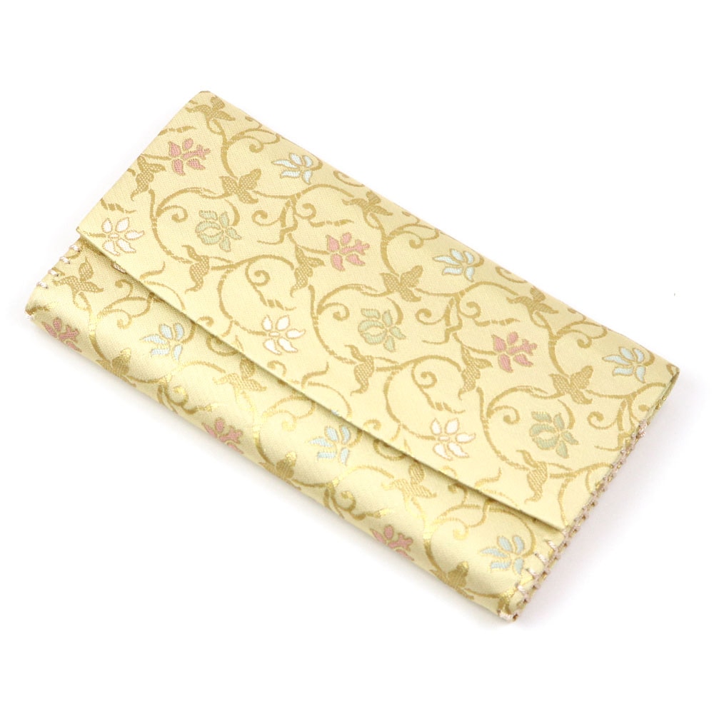 帛紗ばさみ 三つ折 特匠『輪違繋文様』茶道具 新品 茶道具 帛紗ばさみ 正絹 紗綾形鶴丸文葉又は三重襷向蝶丸紋又は