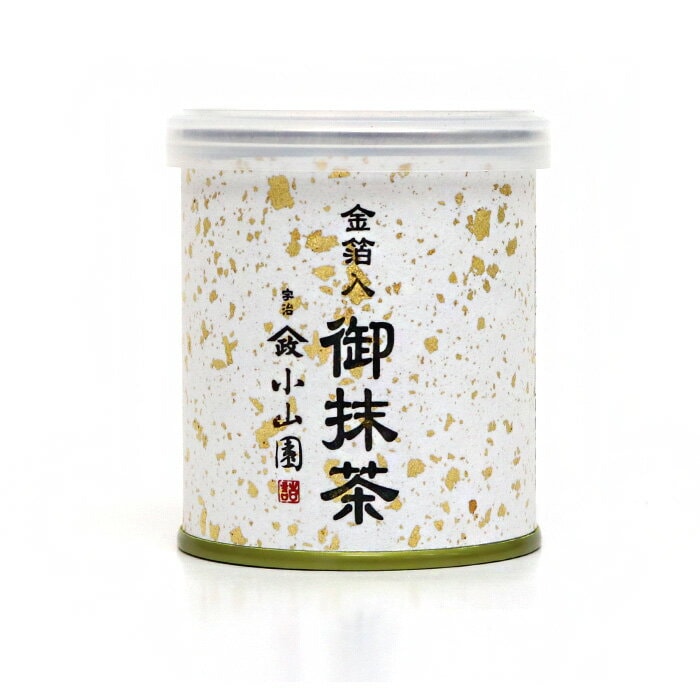 金箔入り抹茶 山政小山園 京都 宇治 30g 缶入り | 金箔入り抹茶
