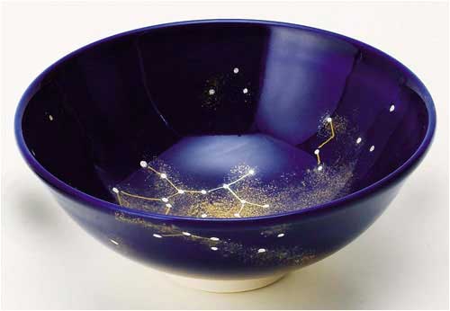 星座茶碗 瑠璃釉 射手座 八木海峰作 【受注生産 納期約2週間