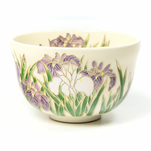 茶道具 抹茶碗】 茶碗 仁清 菖蒲 宮地英香作 | 宮地英香作 季節の抹茶