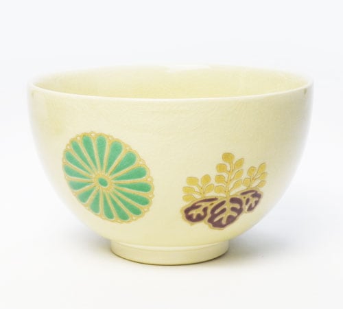 茶道具 抹茶碗】 小茶碗 仁清写し 菊桐 宮地英香作 | 小茶碗・利休茶碗