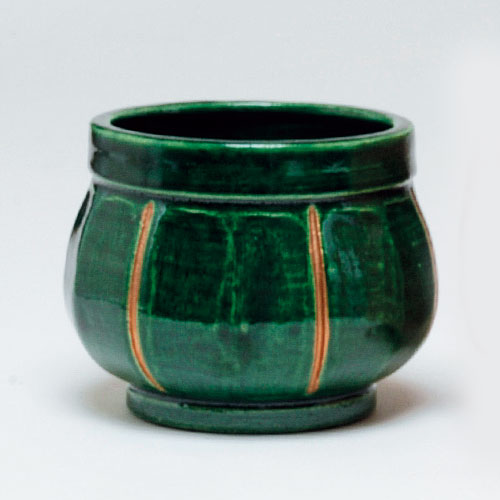 升形青楽菓子器 川崎和楽作