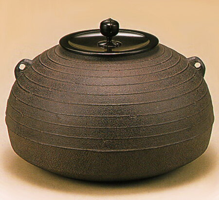 茶道 置炉 置炉釜 茶道具 （DP 龍文堂造 茶道具 茶器 風炉釜 雲龍釜 中 