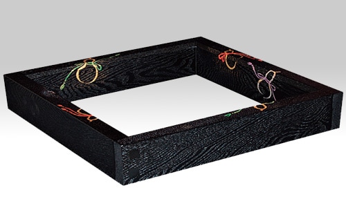 茶道具 柿合 炉縁 【公式通販】