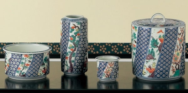 皆具 色絵捻 高野昭阿弥作 | 皆具 - CHATOWA 茶と和 抹茶と茶道具の芳香園