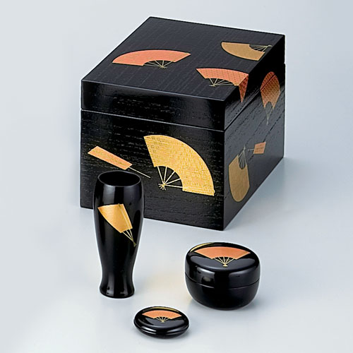 お茶道具！空箱沢山有り 茶道具 茶箱セット 黒掻合塗 高台寺蒔絵（全点前対応）
