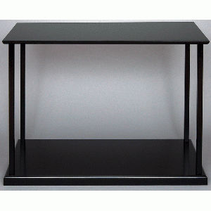 レトロ 真台子 台子棚 真塗 黒塗 組立式 木製漆器 茶棚 棚物