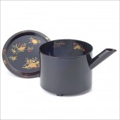 茶道具  大口水指 溜塗 海松貝蒔絵 惺斎好写|平成三十年　春の茶道具|季節の茶道具