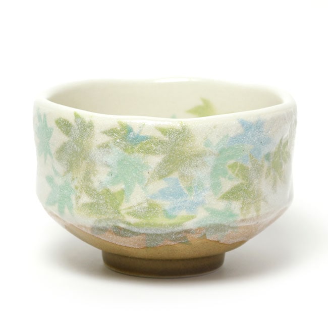 【茶道具　抹茶碗/小茶碗/野点茶碗】 小茶碗　青楓　豊窯作　おしゃれ