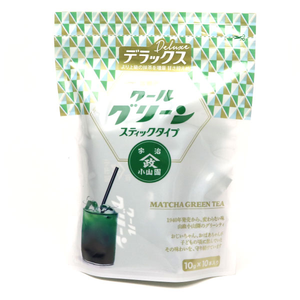 抹茶 小山園 クールグリーン デラックス スティックタイプ 10g×10本
