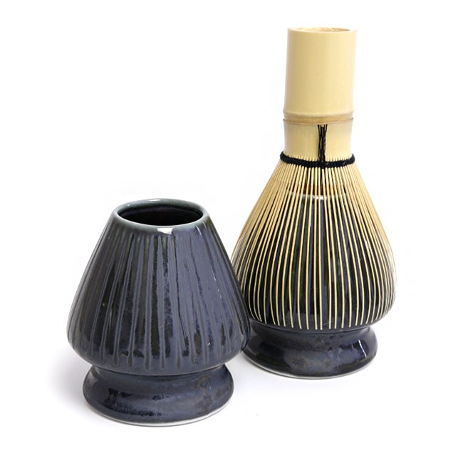 茶道具 茶筅休め・くせ直し】 茶筌休め 陶器 シルバー 日本製 美濃焼