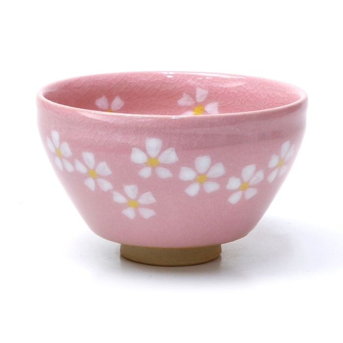 茶道具 抹茶碗】 小茶碗 花ちらし ピンク おしゃれ | 小茶碗・利休茶碗