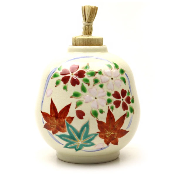 茶道具 京焼 中村秋峰作 白蔵主 狐 香合 共箱 V 7486 茶道具 京焼 中村