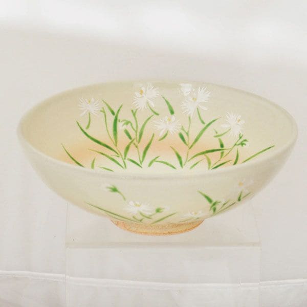 茶道具　御本手茶碗 茶道具 平茶碗 御本手 さぎ草 小倉寅介 作 化粧箱入り | 令和7年