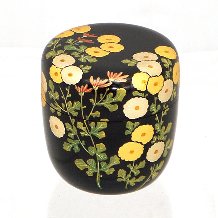 蒔絵師佐々木麗峰作 金彩『 夕顔蒔絵』 中棗 共箱 保護箱 茶道具 美品 蒔絵師佐々木麗峰作 金彩『 夕顔蒔絵』 中棗 共箱 保護箱 茶道具