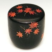 茶道具】栗木地中棗 紅葉蒔絵 今井千鶴 作 桐箱入り | 令和7年 秋の