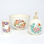 茶道具 掘り出し物】喫茶箱 搔合 黒 絵付 H-263 | すべての商品